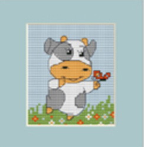 Cow Mini Cross Stitch Kit By Luca S