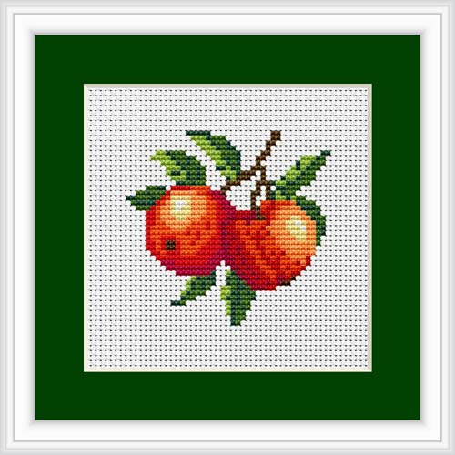 Peach Mini Cross Stitch Kit By Luca S