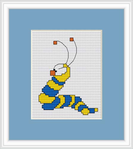 Worm Mini Cross Stitch Kit By Luca S