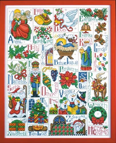 Abc Christmas Cross Stitch Kit By Design Works