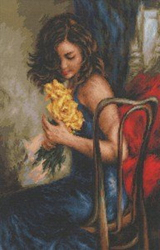 Yellow Roses Cross Stitch Kit By  Luca S