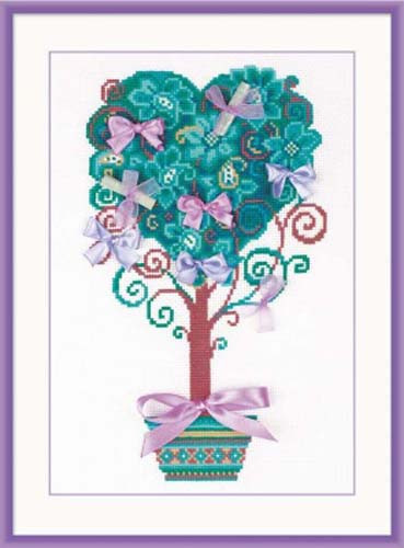 Tree Of Desires Cross Stitch Kit By Riolis