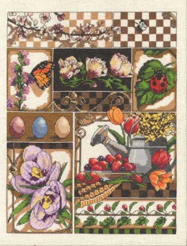 Spring Montage Cross Stitch Kit By Janlynn