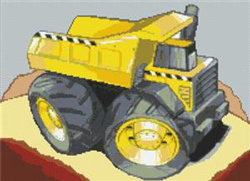 Dumper Truck Cross Stitch Kit