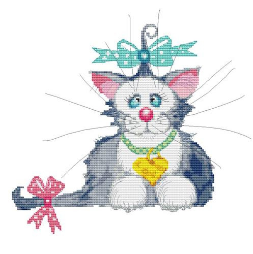 Princess Whiskers Cross Stitch Kit By Stitchtastic