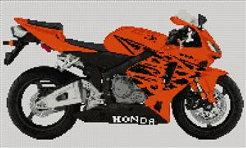 Honda Cbr 600Rr 2006 Motorcycle Cross Stitch Kit