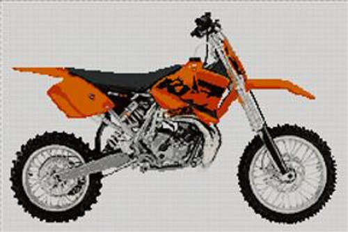 Ktm 65 Motorcycle Cross Stitch Kit