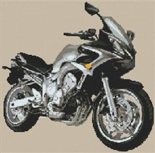 Yamaha Fz6 Fazer Motorbike Cross Stitch Kit