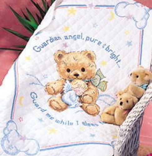 Cuddly Bear Quilt Cross Stitch Kit