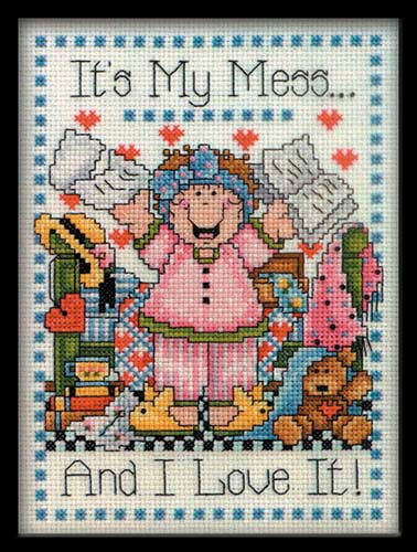 My Mess Cross Stitch Kit By Design Works