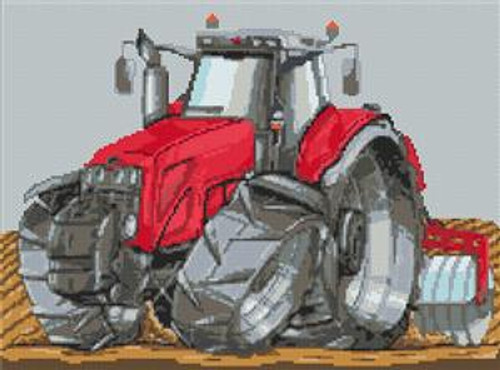 Massey Ferguson Tractor Cross Stitch Kit