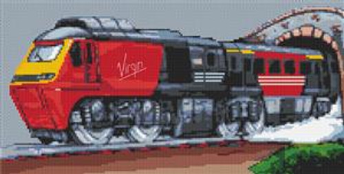 Virgin Intercity Train Cross Stitch Kit