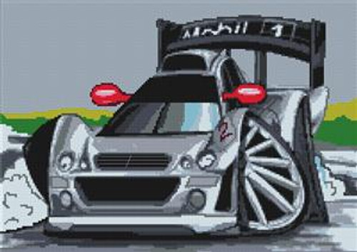 Formula 1 Car Cross Stitch Chart