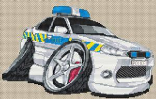 Mondeo Police Car Cross Stitch Chart