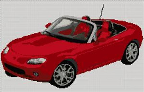 Mazda Mx5 2005 Cross Stitch Chart