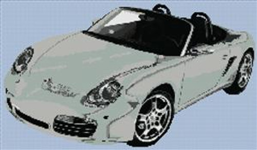 Porsche Boxster 2005 Cross Stitch Chart