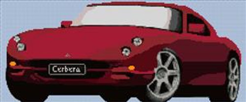 Tvr Cerbera Cross Stitch Chart