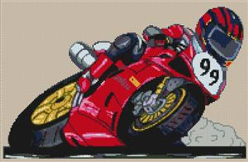 Racer 99 Cross Stitch Chart