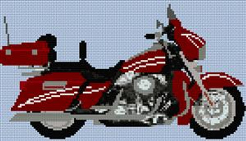 Harley Davidson Ultra Glide Cross Stitch Chart