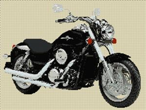 Kawasaki Vn 1500 Meanstreak Bike Cross Stitch Chart