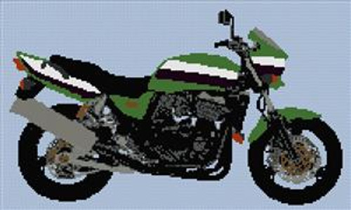 Kawasaki Zrx 1100 Cross Stitch Chart