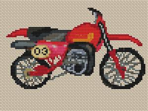 Maico Twin Shock Motorbike Cross Stitch Chart