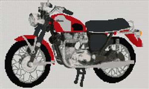 Triumph Bonneville 1969 120R Cross Stitch Chart