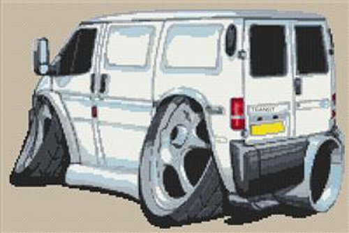 Ford Transit Van Cross Stitch Chart