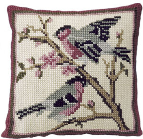 Bullfinches Chunky Cross Stitch Cushion Kit