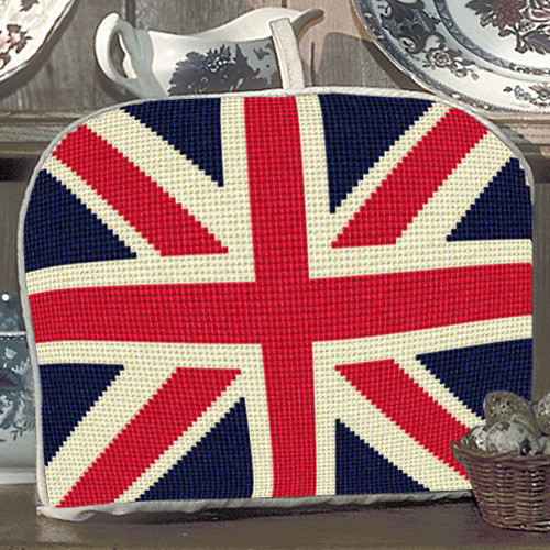 Union Jack Tea Cosy Tapestry Kit By Brigantia MariesCrossStitch.co.uk