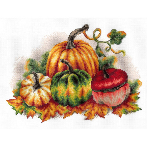 Colourful Pumpkins Counted Cross Stitch Kit By MP Studia ...