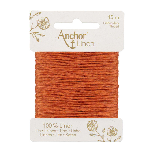 Linen Embroidery Thread 15m Ginger - MariesCrossStitch.co.uk