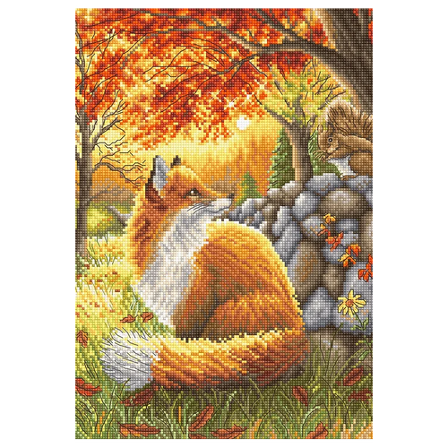 A Friend for Little Fox Counted Cross Stitch Kit by Letistitch