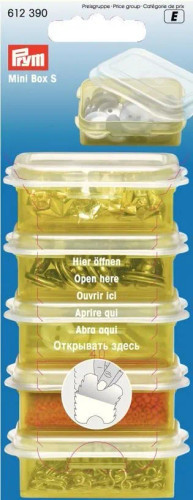 5 x Yellow Mini Storage Boxes by Prym - MariesCrossStitch.co.uk