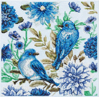 Blue Birds Counted Cross Stitch Kit by Design Works