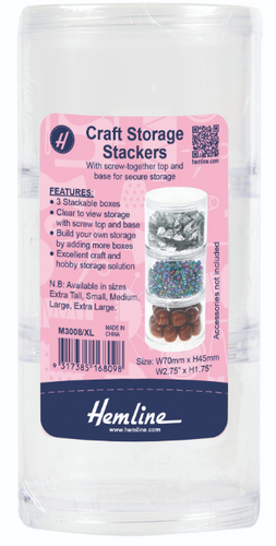 Extra Large Size Craft Storage Stackers Set of 3 - MariesCrossStitch.co.uk