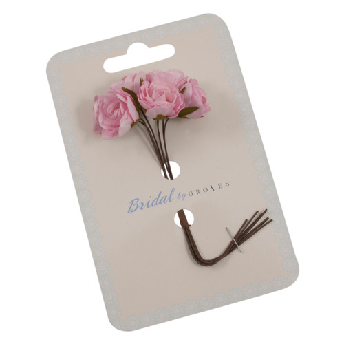 Spray Paper Roses Spray of Rose Wild Paper 18mm Pink - MariesCrossStitch.co.uk