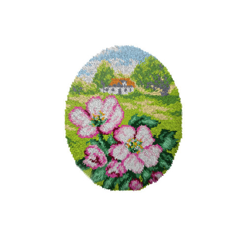 Wild Roses Latch Hook Rug Kit by Orchidea - MariesCrossStitch.co.uk