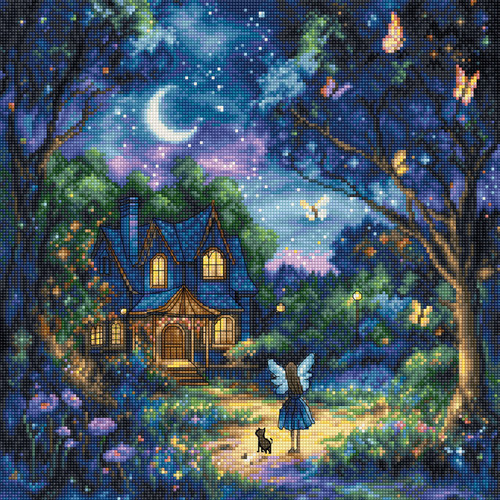 Luna's Garden Counted Cross Stitch Kit by Letistitch ...