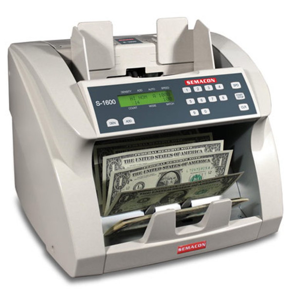 Semacon S-1625V Premium Bank Grade Currency Value Counter (UV, MG, CF)