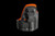 Close-up front view of the RXM Reaper Holster featuring a durable black Kydex construction, precision molded retention, adjustable belt clip, and high-visibility orange interior. Designed specifically for secure carry and quick access with the JL Billet RXM Reaper chassis system.