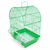 Bird Cage 16" x 12" x 9" White / Green / Pink / Blue/ Purple
