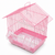 Pitched Roof Bird Cage 15" x 12" x 9" White / Green / Pink / Blue/ Purple