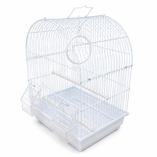 Bird Cage 16" x 12" x 9" White / Green / Pink / Blue/ Purple