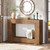 Modern Farmhouse 47-inch Long Entryway or Sofa Table in Brown Wood Finish Q280-WCFHCSTB12014583