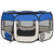 Dog Playpen Blue Polyester Medium Collapsible Dog Playpen A949-171015
