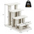 4-Step Pet Stairs Carpeted Ladder Ramp Scratching Post Cat Tree Climber-Beige B593-PS7174color