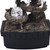 10" Black Polyresin Wolf Tabletop Fountain Sculpture N270-468304