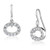 3W1278 - Rhodium Brass Earrings with AAA Grade CZ  in Clear A874-3W1278