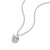 Casual Moissanite CZ Heart Dangle 925 Sterling Silver Necklace R866-JZ_667859567982